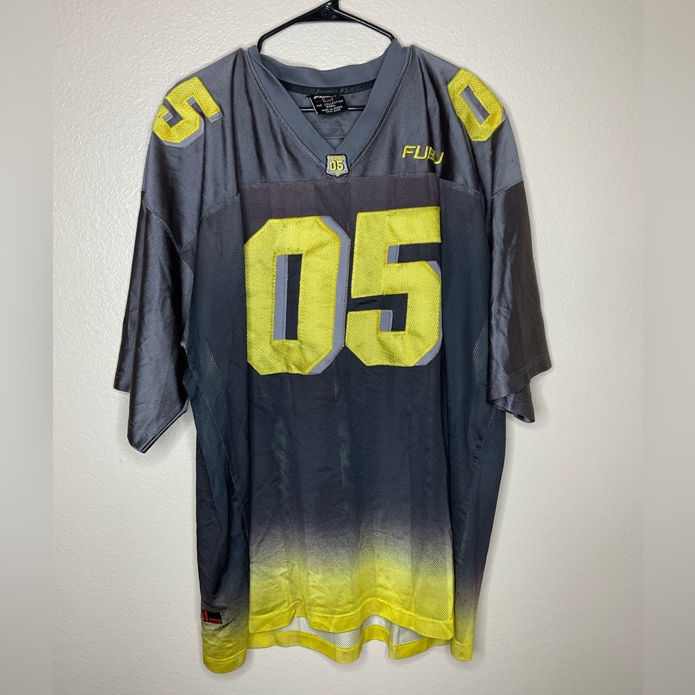 FUBU Gray Yellow Black 05 Jersey